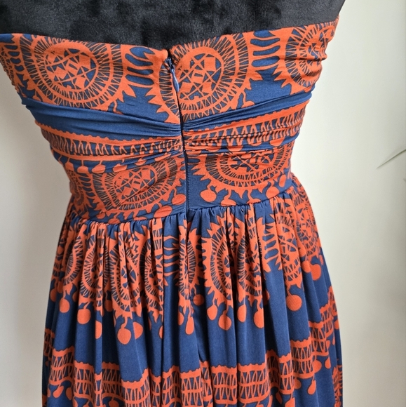 Anthropologie, Girls from Savoy Oxidized Medallions Strapless Sun Dress, Size XS - Picture 7 of 10